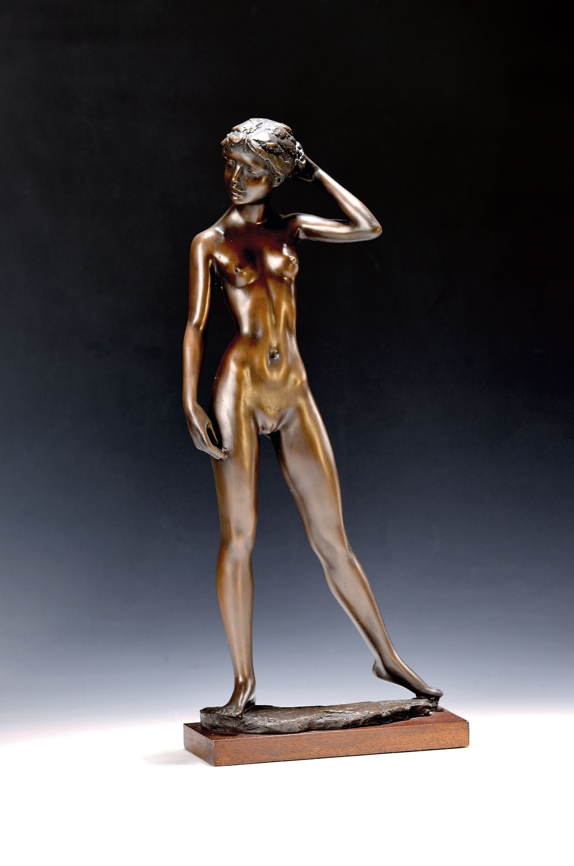 Image 27118480 - Erwin A. Schinzel, 1919-2018, ´Julia´, Bronzeskulptur, bräunlich patiniert, Ed. 22/199, ...