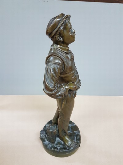27118450b - Nach Charles Eloy Bailly (1830-1895), Bronzeskulptur, ´Siffleur´ Der Pfeifer, signiert, ...