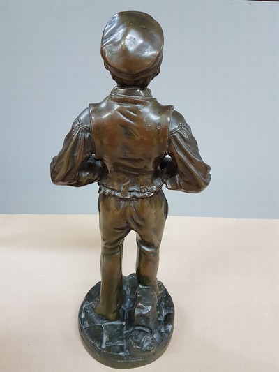 27118450c - Nach Charles Eloy Bailly (1830-1895), Bronzeskulptur, ´Siffleur´ Der Pfeifer, signiert, ...