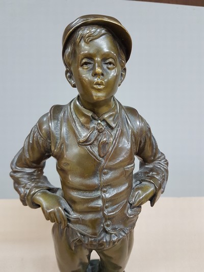 27118450e - Nach Charles Eloy Bailly (1830-1895), Bronzeskulptur, ´Siffleur´ Der Pfeifer, signiert, ...