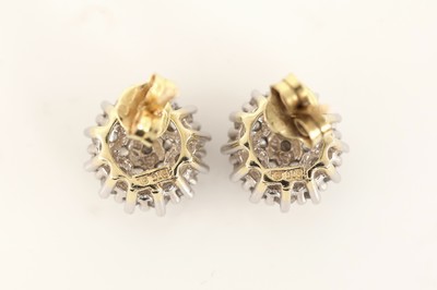27118458a - Paar 14 kt Gold Brillant-Ohrstecker, GG/WG 585/000, Brillanten zus. ca. 1.0 ct ...