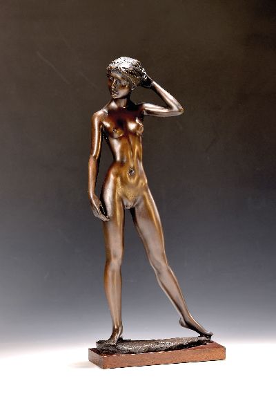 27118480k - Erwin A. Schinzel, 1919-2018, ´Julia´, Bronzeskulptur, bräunlich patiniert, Ed. 22/199, ...