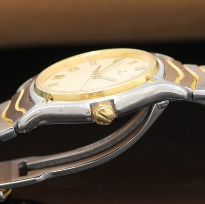 27118554d - EBEL Damenarmbanduhr Classic Wave in Stahl/Gold Referenz 183908, Schweiz um 1993, quarz, ...