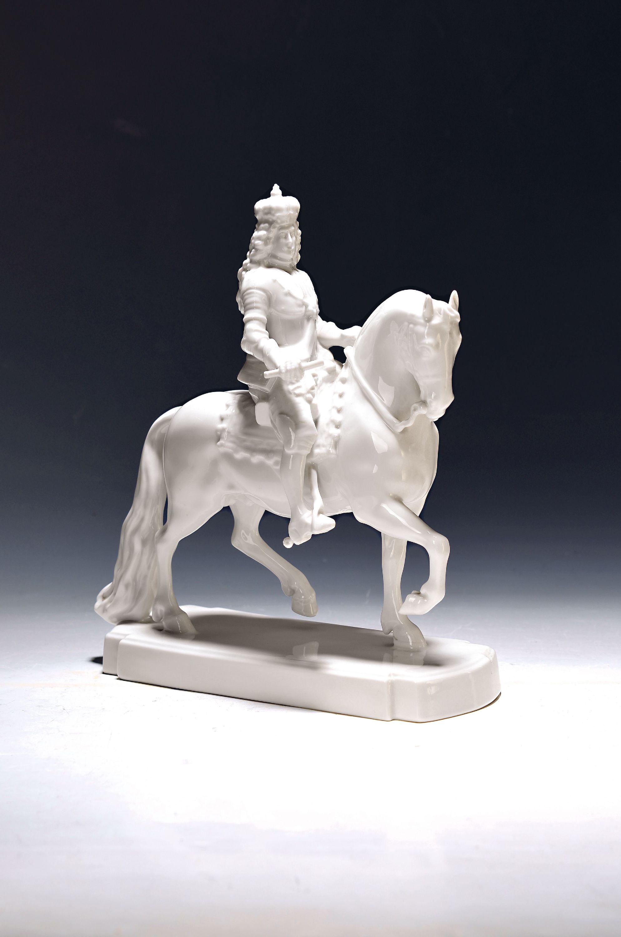 Image 27118649 - Porzellanfigur, Jan Wellem Düsseldorf, Rosenthal, Porzellan, weiß, König Jan Wellem ...