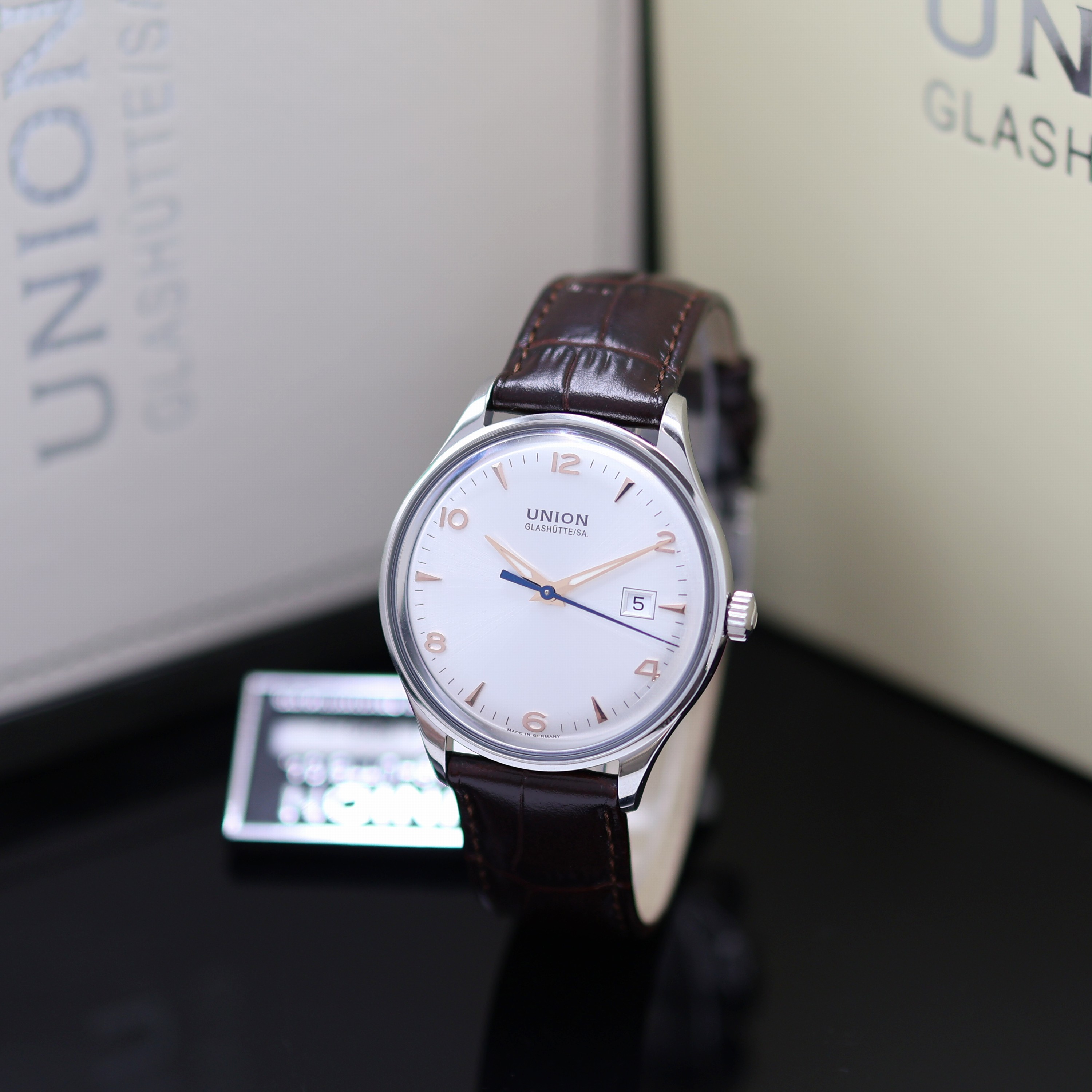 Image 27118685 - UNION GLASHÜTTE Noramis ungetragene ArmbanduhrReferenz D012.407.16.037.01, Automatik, ...
