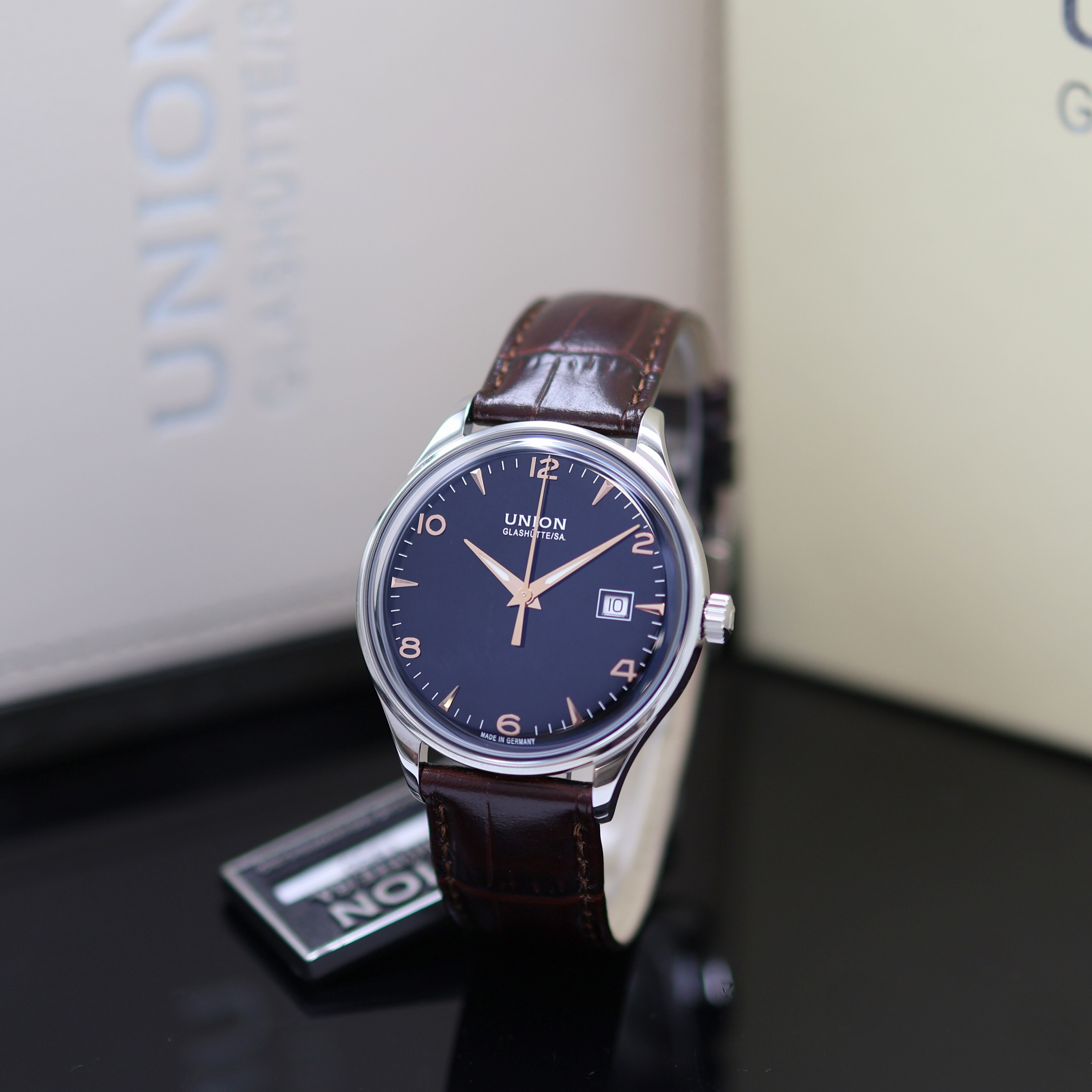 Image 27118686 - UNION GLASHÜTTE Noramis ungetragene ArmbanduhrReferenz D012.407.16.057.01, Automatik, ...