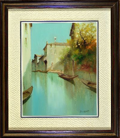 27118612k - Bruno Casati, zeitgen. italienischer Künstler, Riflessi a Venezia, so rückseitig auf ...