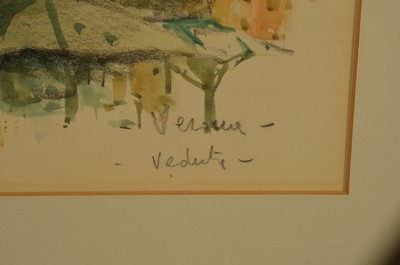 27118641c - Sergio Manfredi, geb. 1932 Turin, 3 aquarellierte Lithographien, alle handsign.:Verona, ...