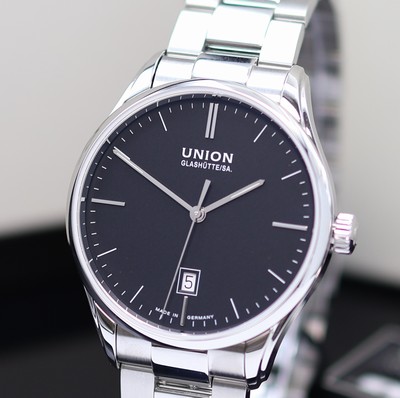 27118673a - UNION GLASHÜTTE Viro ungetragene Armbanduhr Referenz D011.407.11.051.00, Automatik, ...