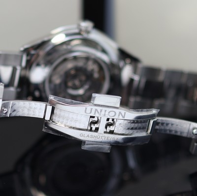 27118673c - UNION GLASHÜTTE Viro ungetragene Armbanduhr Referenz D011.407.11.051.00, Automatik, ...