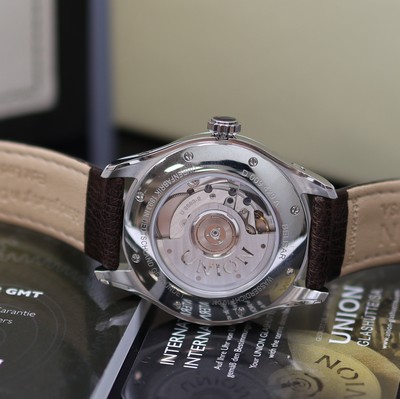 27118675e - UNION GLASHÜTTE Belisar GMT ungetragene Armbanduhr Referenz D009.429.16.267.00, ...