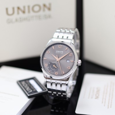 Image UNION GLASHÜTTE Noramis power reserve unworn wristwatch reference D005.424.11.087.01, ...