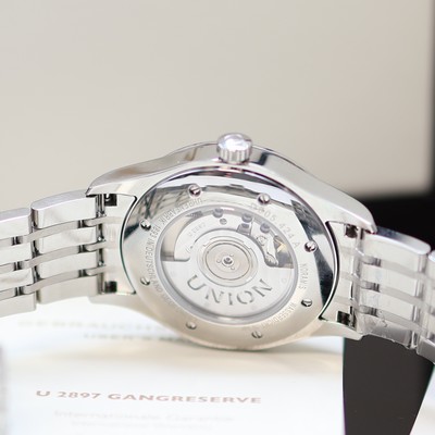 27118680e - UNION GLASHÜTTE Noramis Gangreserve ungetragene Armbanduhr Referenz D005.424.11.087.01, ...