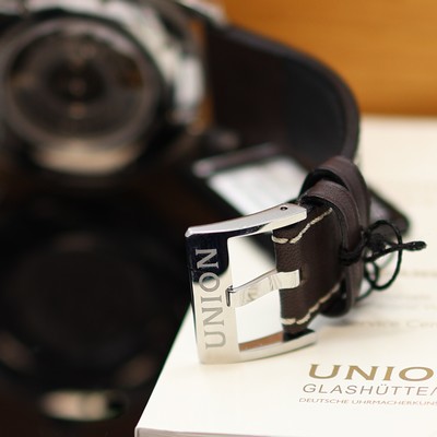 27118692b - UNION GLASHÜTTE Belisar Pilot Gangreserve ungetragene Armbanduhr Referenz ...