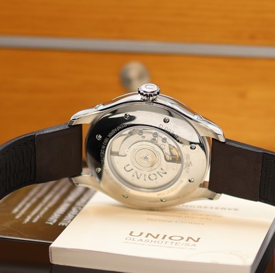 27118692e - UNION GLASHÜTTE Belisar Pilot Gangreserve ungetragene Armbanduhr Referenz ...