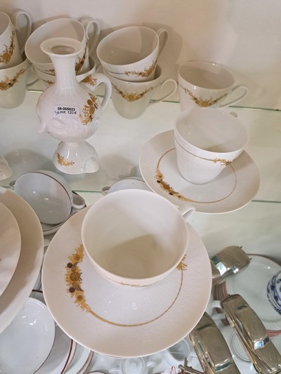 27118693a - 12 Kaffeegedecke, Rosenthal, Romanze in Dur, 20.Jh., 12 Kaffeetassen mit Untertassen, 13 ...