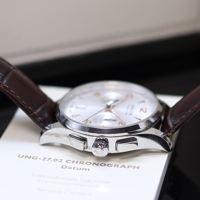 27118694d - UNION GLASHÜTTE Noramis ungetragene Armbanduhrmit Chronograph Referenz ...