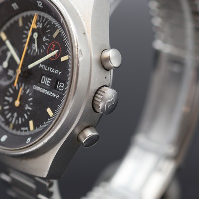 27118698c - PORSCHE DESIGN Military Chronograph der Bundeswehr in Stahl, Schweiz um 1980, Automatik, ...