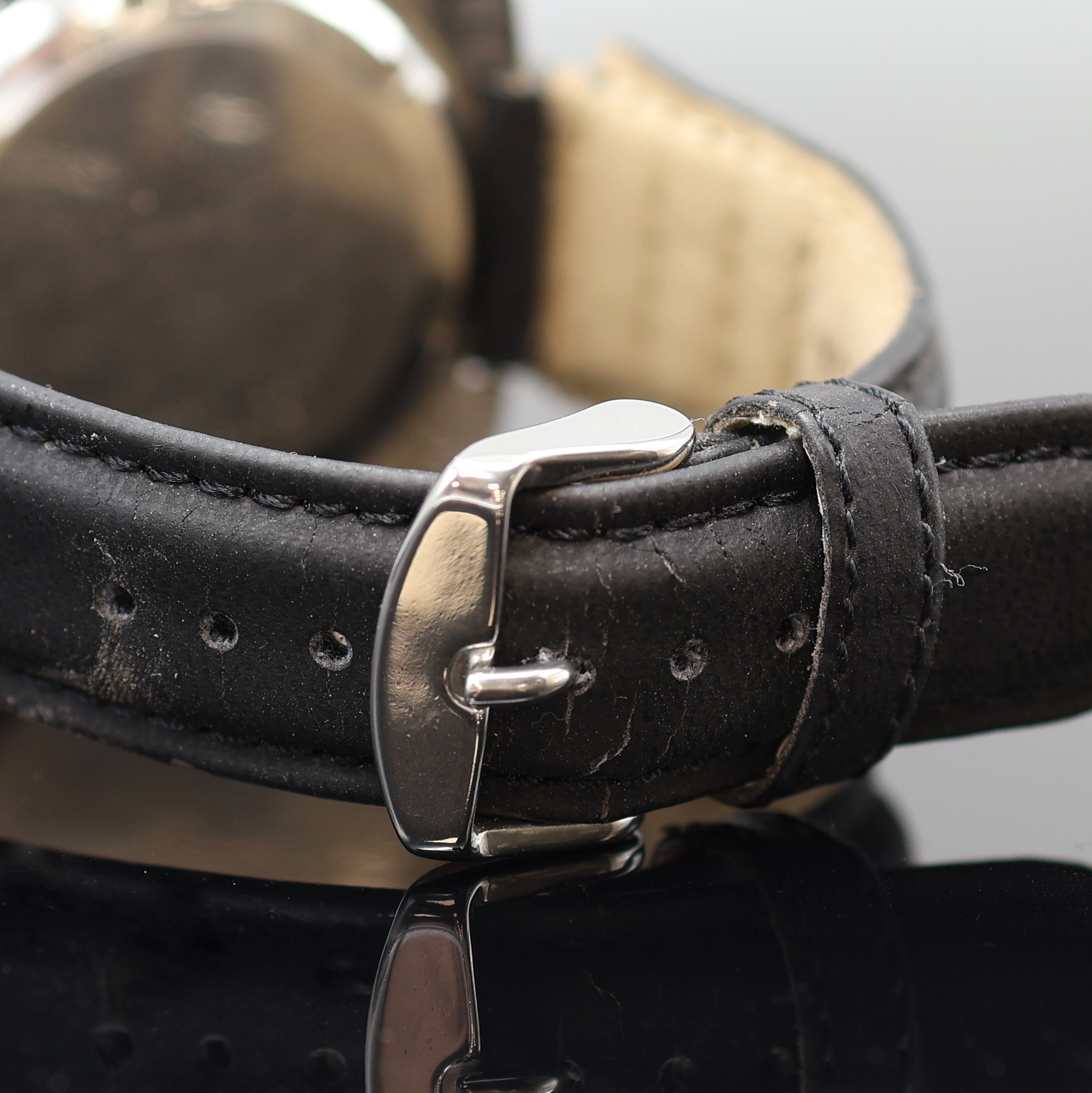 Detail d: CERTINA Argonaut Herrenchronograph in Stahl Kaliber Valjoux 72, Schweiz um 1970, Handaufzug, 2-tlg. Geh., Boden verschr., orig. Krone u. Drücker, ...
