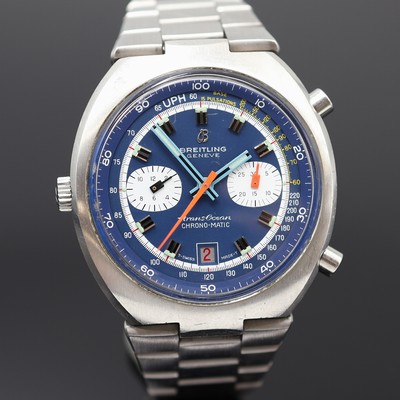 27118843b - BREITLING Trans-Ocean Chrono-Matic Referenz 2119 Armbandchronograph in Stahl an ...