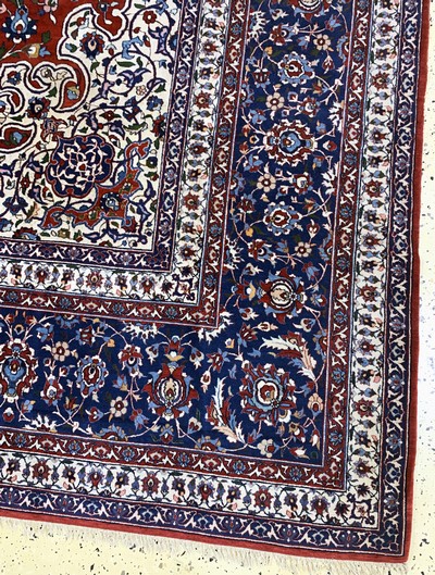 27118863a - Esfahan´Shooreshi´fein, Persien, Anfang 20.Jhd, Korkwolle auf Baumwolle, ca. 370 x ...