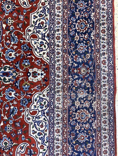 27118863f - Esfahan´Shooreshi´fein, Persien, Anfang 20.Jhd, Korkwolle auf Baumwolle, ca. 370 x ...