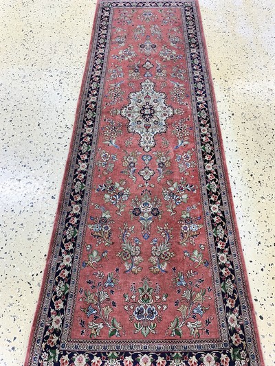 27118880d - Ghom Seide fein, Persien, Ende 20.Jhd, reine Naturseide, ca. 202 x 65 cm, ca. 1,0 Mio. ...