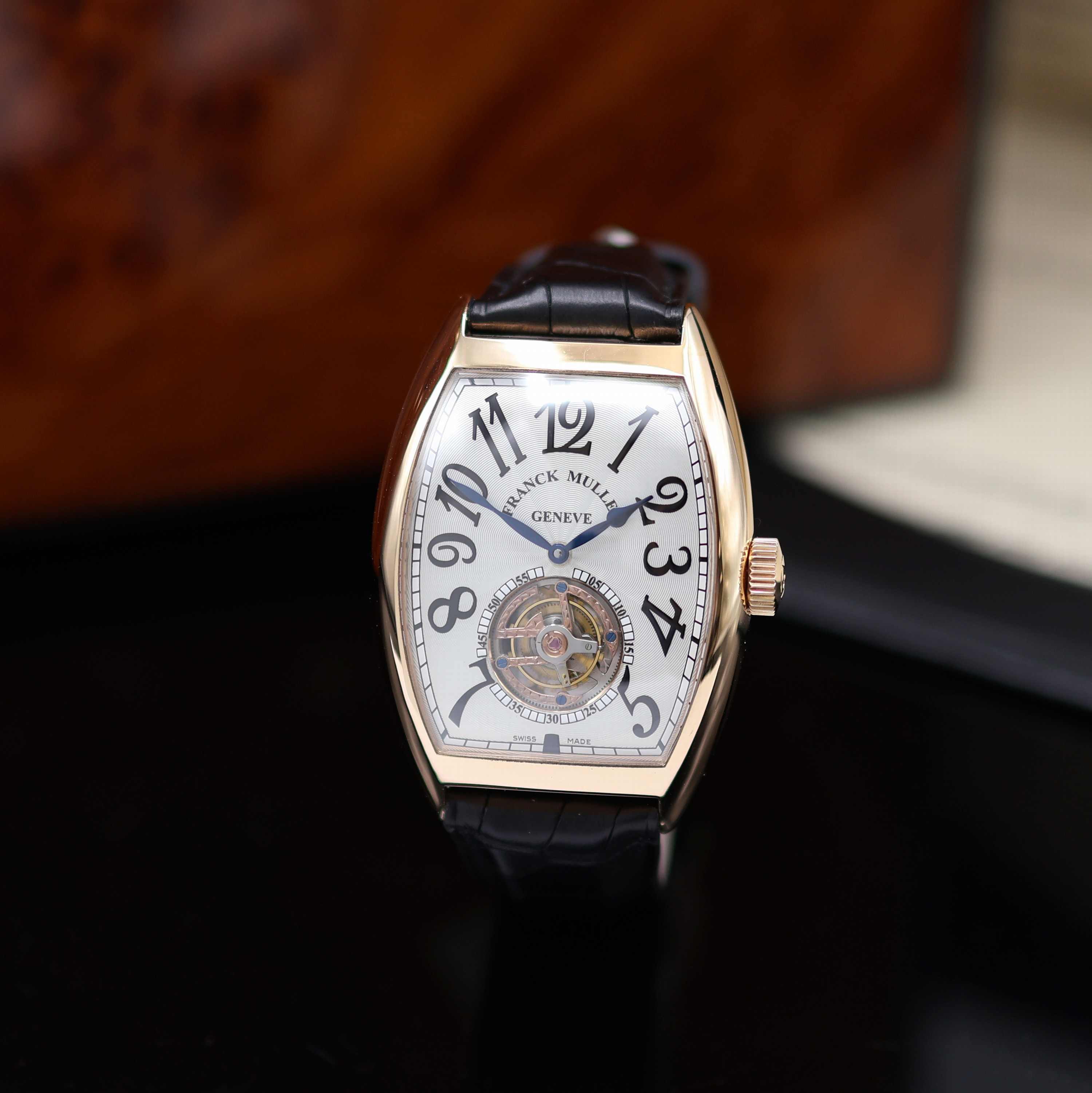 Image 27118994 - FRANCK MULLER hochfeine, ungetragene Armbanduhr Cintree Curvex Imperial Tourbillon in RG ...
