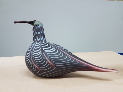 27118950j - 2 glass sculptures, Oiva Tiokka (1931-2019) for Iitalla, mouth-blown with stiff or patchy ...