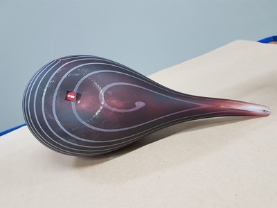 27118950k - 2 glass sculptures, Oiva Tiokka (1931-2019) for Iitalla, mouth-blown with stiff or patchy ...