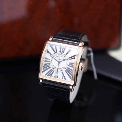 Image FRANCK MULLER unworn 18k pink gold wristwatch Master Square reference 6000 H SC DT R, ...