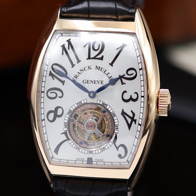 27118994a - FRANCK MULLER hochfeine, ungetragene Armbanduhr Cintree Curvex Imperial Tourbillon in RG ...