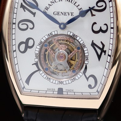 27118994b - FRANCK MULLER hochfeine, ungetragene Armbanduhr Cintree Curvex Imperial Tourbillon in RG ...