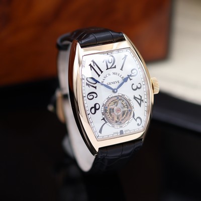 27118994c - FRANCK MULLER hochfeine, ungetragene Armbanduhr Cintree Curvex Imperial Tourbillon in RG ...
