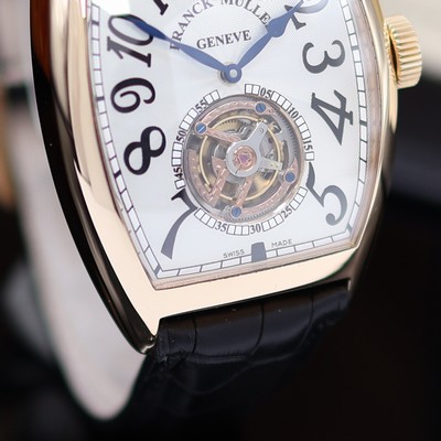 27118994d - FRANCK MULLER hochfeine, ungetragene Armbanduhr Cintree Curvex Imperial Tourbillon in RG ...