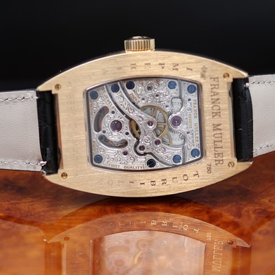27118994g - FRANCK MULLER hochfeine, ungetragene Armbanduhr Cintree Curvex Imperial Tourbillon in RG ...