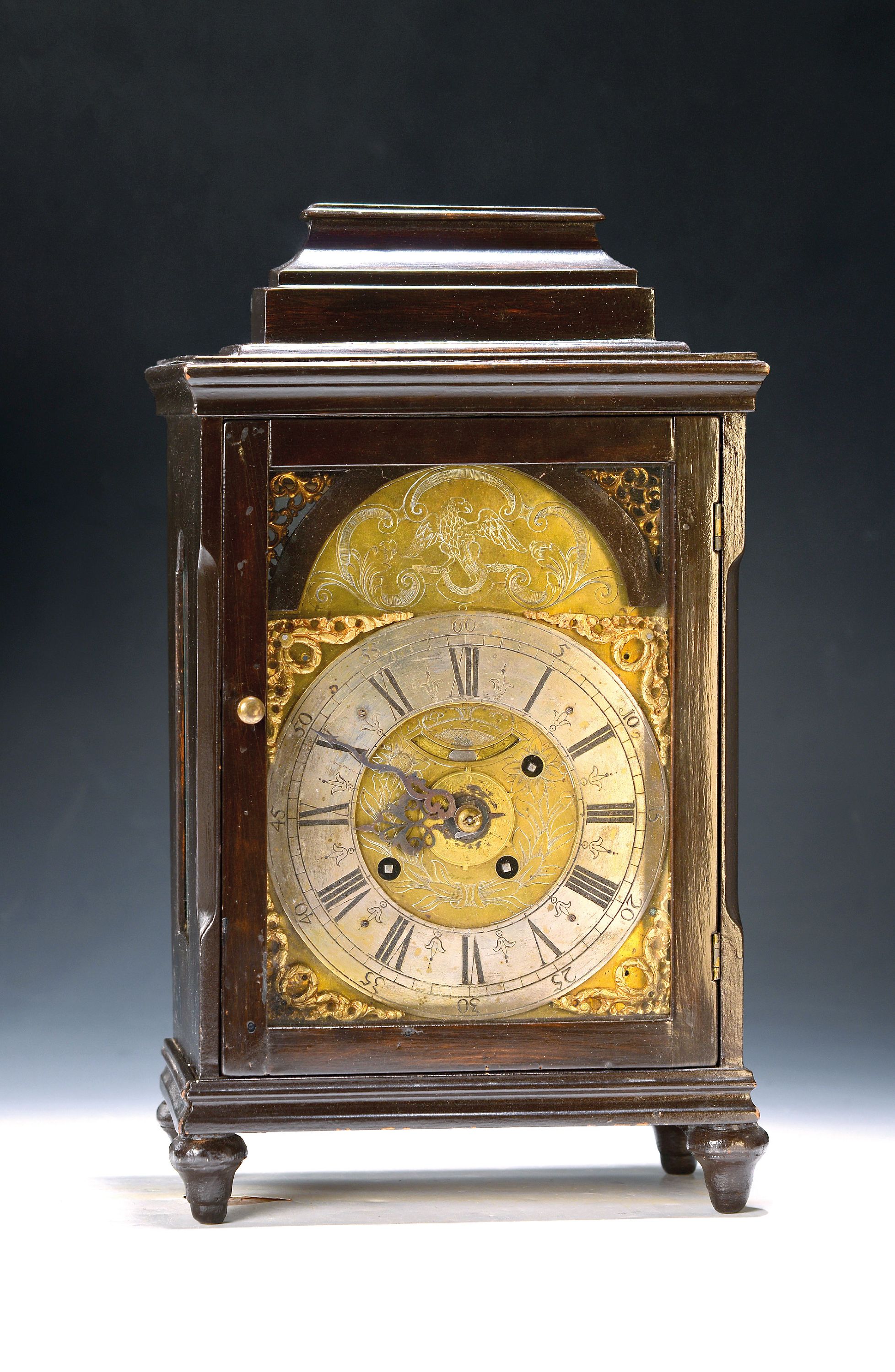 Image 27119054 - Barockuhr, Provenienz Markgrafschaft Ansbach / Bayreuth, um 1760, Holzgehäuse, ...