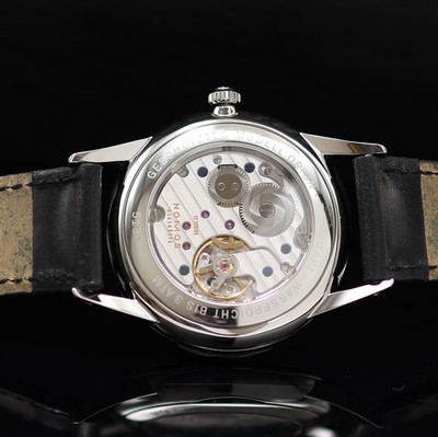 27119006e - NOMOS Orion 38 ungetragene Armbanduhr Referenz 383, Handaufzug, beids. vergl. Geh. inkl. ...