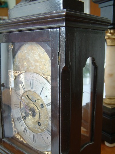 27119054a - Barockuhr, Provenienz Markgrafschaft Ansbach / Bayreuth, um 1760, Holzgehäuse, ...