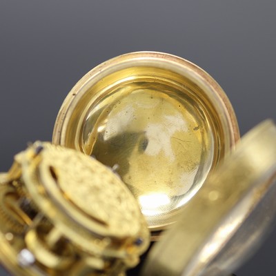 27119081c - JEAN ASSELIN, Rouen frühe einzeigrige Spindeltaschenuhr, Frankreich um 1690, ...