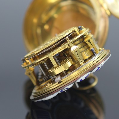 27119081f - JEAN ASSELIN, Rouen frühe einzeigrige Spindeltaschenuhr, Frankreich um 1690, ...
