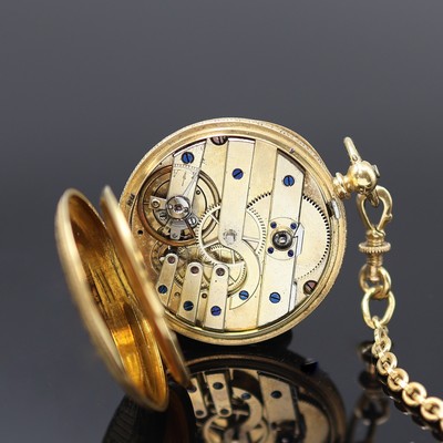 27119088e - Damentaschenuhr in GG 750/000 Staubdeckel graviert ´Bertha von Sarntheim´, Schweiz um ...