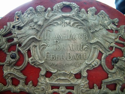 27119089a - Werk einer Wanduhr/Standuhr, Franz Jacob Braun Eberbach am Neckar, im 1780, ...