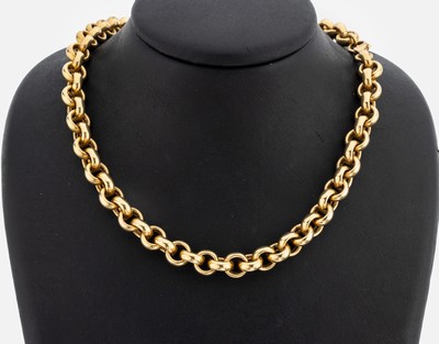 Image 14 kt gold necklace , YG 585/000, l. approx.45.5 cm, lobster clasp, approx. 56.3 g
