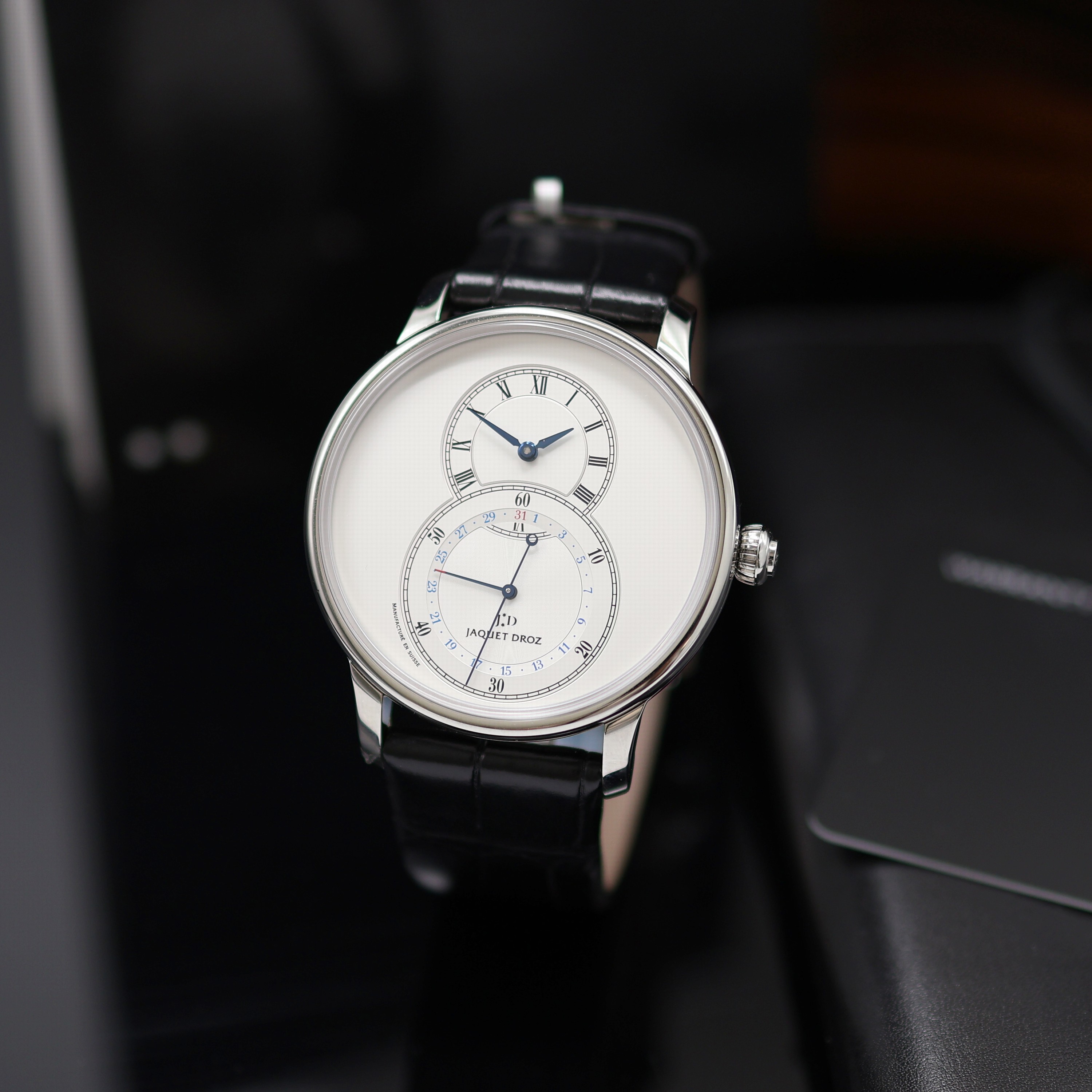 Image 27119414 - JAQUET DROZ ungetragene Herrenarmbanduhr Grande Seconde Referenz J007030242, Automatik, ...