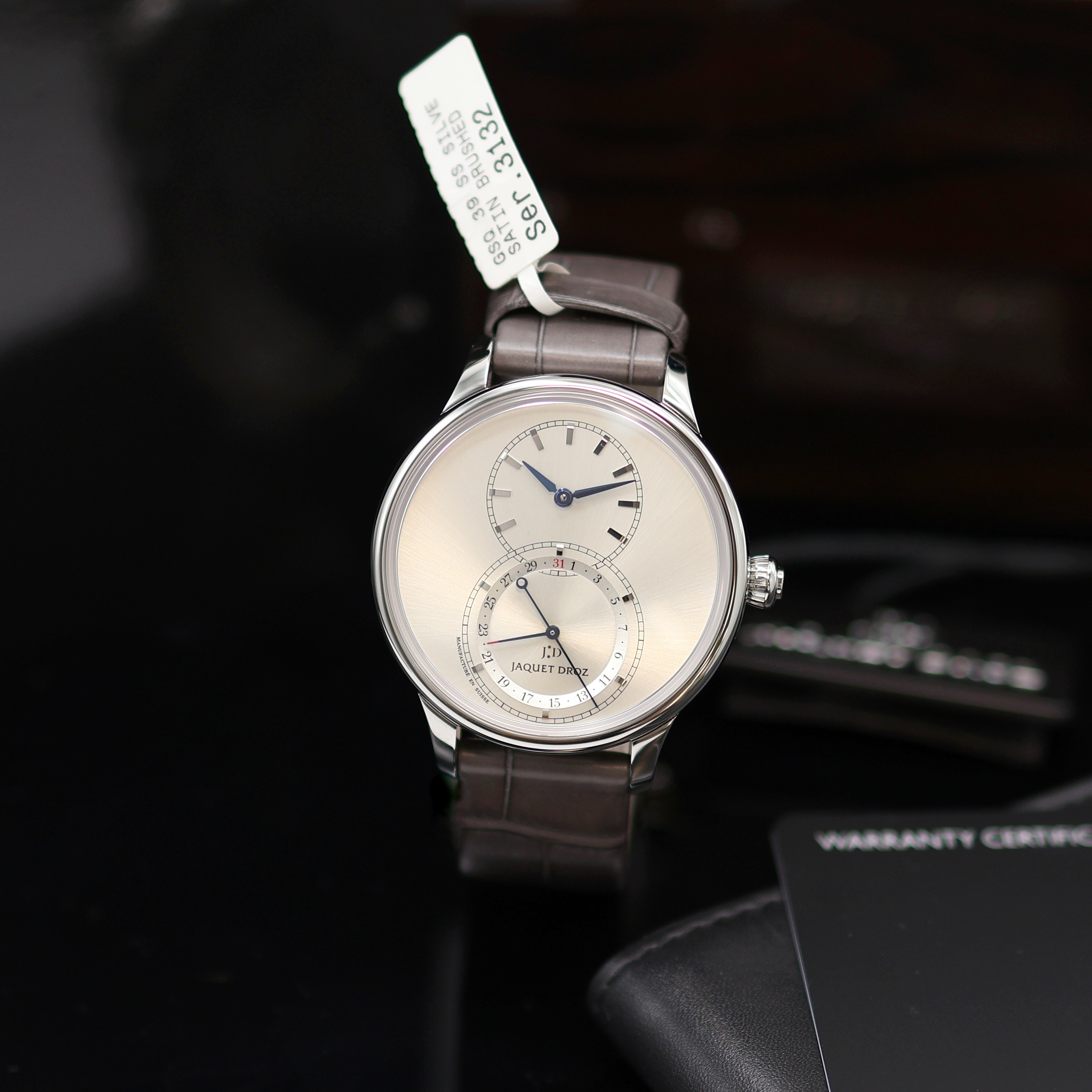 Image 27119415 - JAQUET DROZ ungetragene Herrenarmbanduhr Grande Seconde Referenz J007010242, Automatik, ...