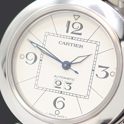 27119412b - CARTIER Armbanduhr Pasha C, Automatik, Edelstahlgeh. inkl Gliederband m. dopp. ...