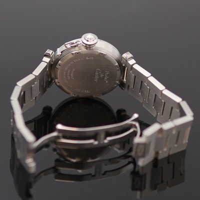 27119412f - CARTIER Armbanduhr Pasha C, Automatik, Edelstahlgeh. inkl Gliederband m. dopp. ...