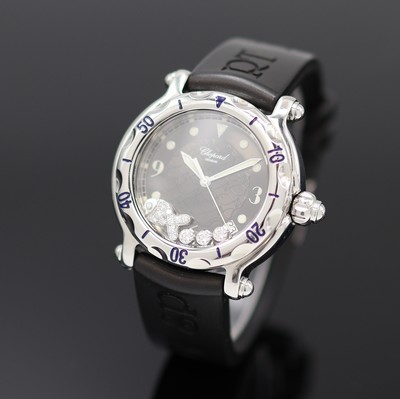 Image CHOPARD ladies wristwatch Happy Fish reference 8347, quartz, stainless steel case ...