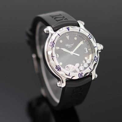 27119413c - CHOPARD Damenarmbanduhr Happy Fish Referenz 8347, quarz, Edelstahlgeh. inkl. orig. ...